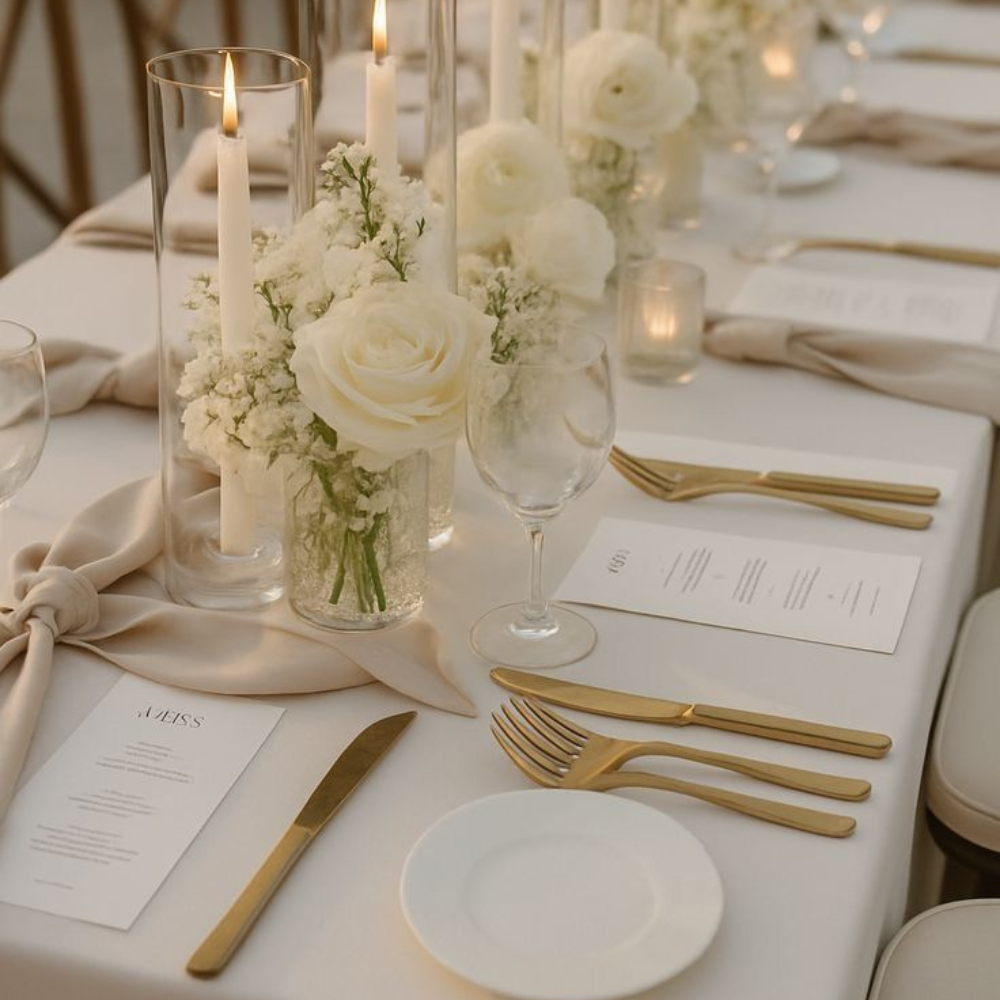 Table de mariage salle de réception